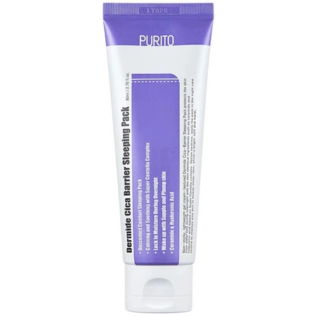 Купить Purito Dermide Cica Barrier Sleeping Pack – Регенерирующая ночная маска с центеллой